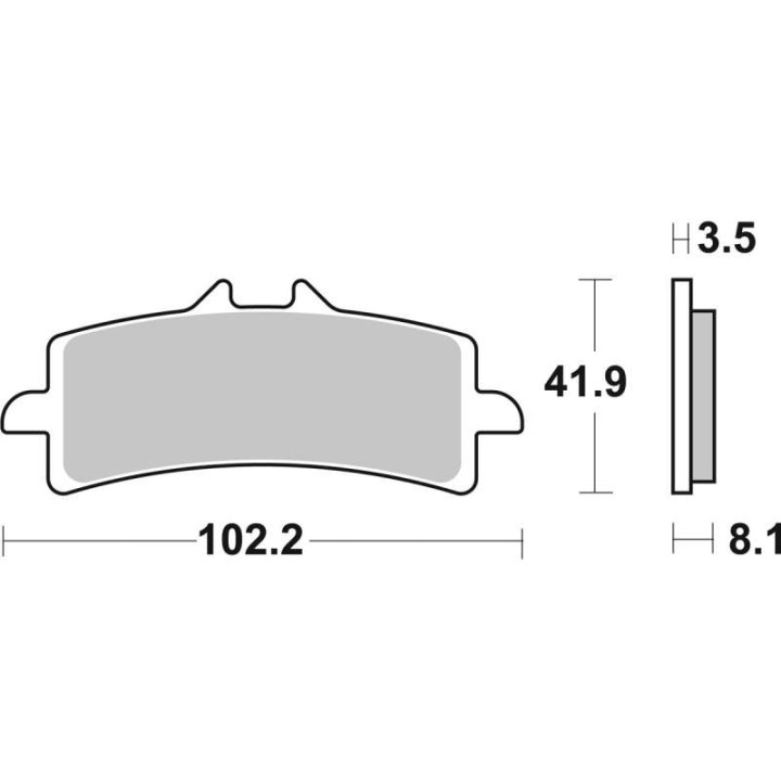 Sinter SBS 841HS brake pads