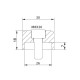 KAWASAKI M8 mirror to handlebar adapter (9584N) KAWASAKI M8 mirror to handlebar adapter (9584N)