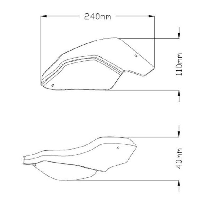 Extensions de protège-mains Puig (9622) KTM ADVENTURE/SUPER ADVENTURE