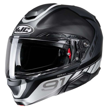 Casque moto modulable HJC RPHA 91 RAFINO NOIR/GRIS