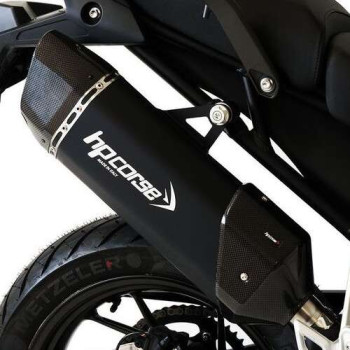 Authorized silencers HP Corse SP-3 Black Stainless Steel Triumph Tiger 850/900
