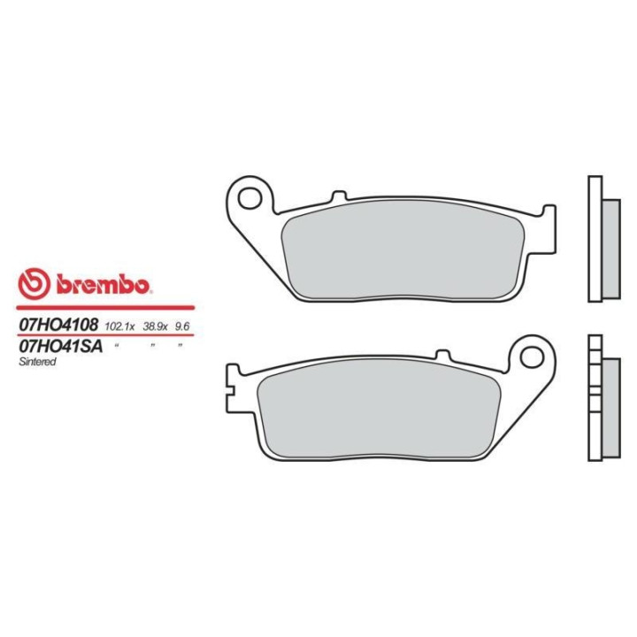 Plaquettes de frein moto organique Brembo 07HO4108