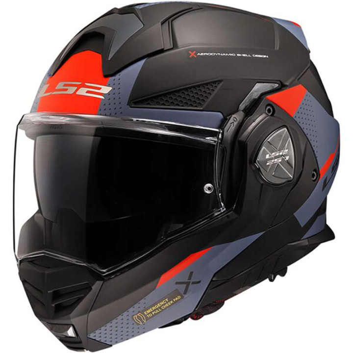 LS2 FF901 ADVANT X OBLIVION motorcycle helmet Matt black/Blue 22.06
