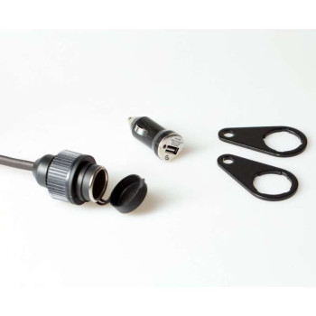 Prise Allume-cigare + USB + support déporté SW-Motech