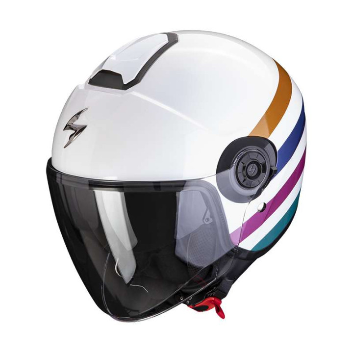 Casque moto Scorpion EXO-CITY II BEE Blanc / Vert / Or