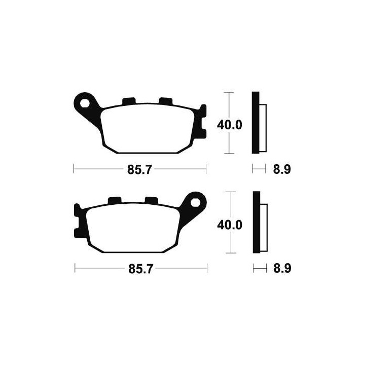 Tecnium MR157 sintered metal brake pads
