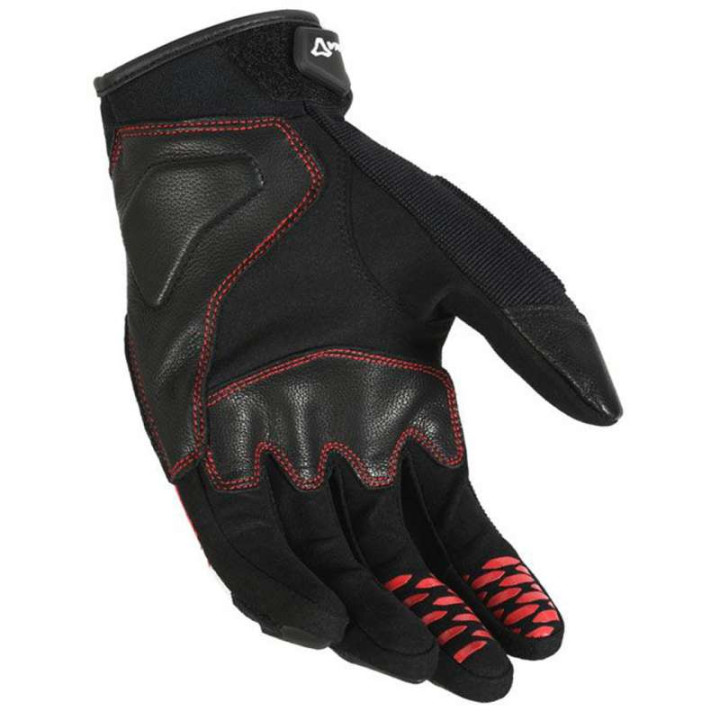 Gants moto Macna RIME Rouge/Noir