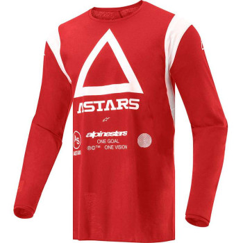 Maillot Tout terrain Alpinestars TECHDURA Rouge/Blanc Maillot Tout terrain Alpinestars TECHDURA Rouge/Blanc