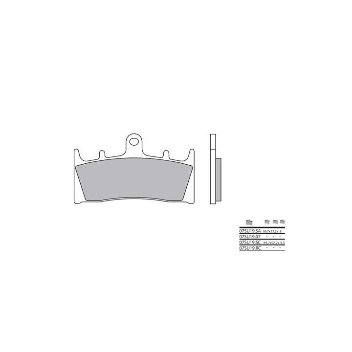 Plaquettes de frein carbone ceramique racing BREMBO 07SU19RC