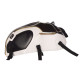 Bagster tank mat white/black/gold (1716B) Triumph BONNEVILLE T120