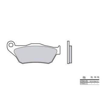 Plaquettes de frein sinter BREMBO 07065XS
