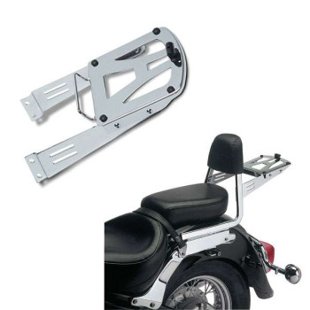 Porte-paquet chromé pour sissybar Shad