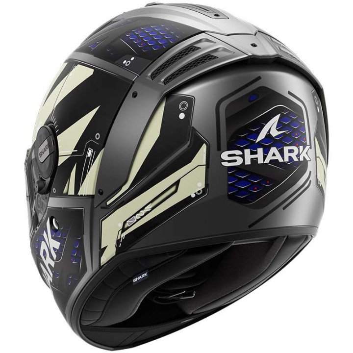 Casque moto Shark SPARTAN RS STINGREY MAT Noir/Bleu