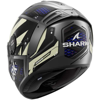 Casque moto Shark SPARTAN RS STINGREY MAT Noir/Bleu