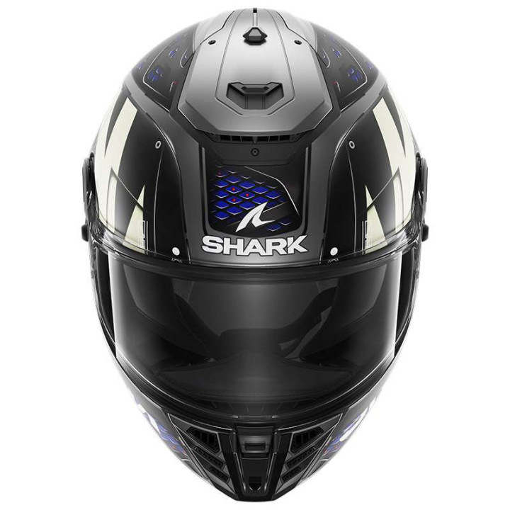Casque moto Shark SPARTAN RS STINGREY MAT Noir/Bleu
