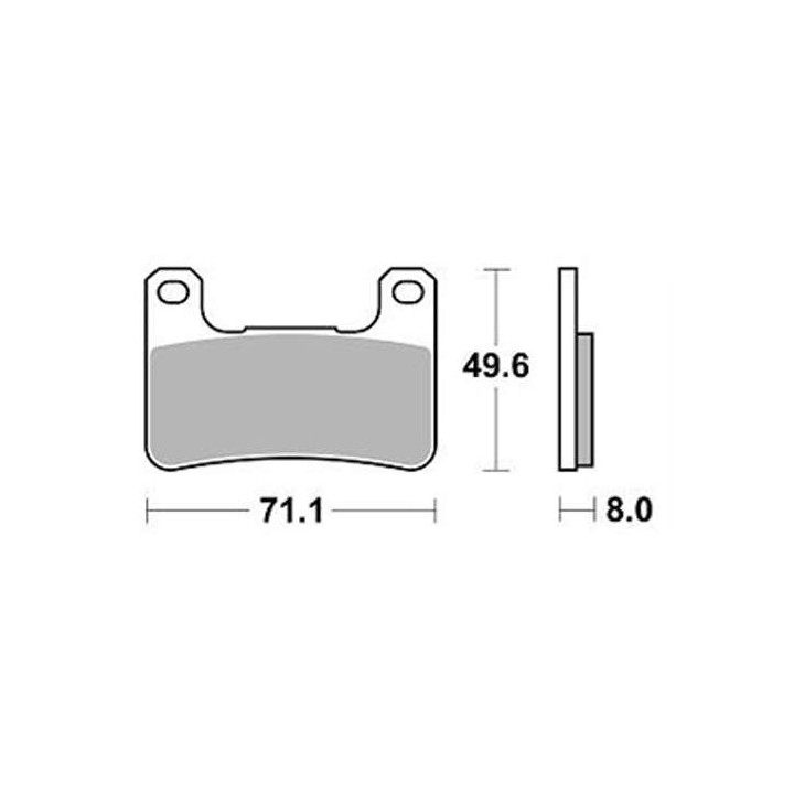 Brake pads sinter BRAKING 898CM66