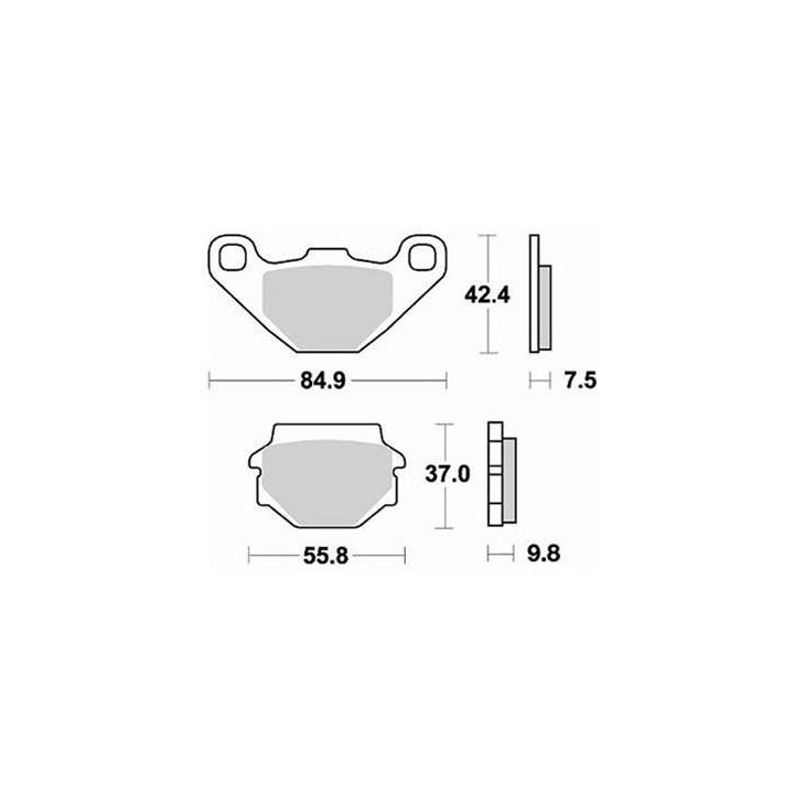 Plaquettes de frein sinter BRAKING 669CM44