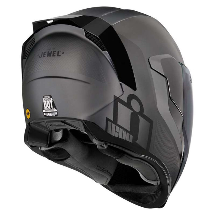 Casque moto Icon AIRFLITE MIPS JEWEL SILVER