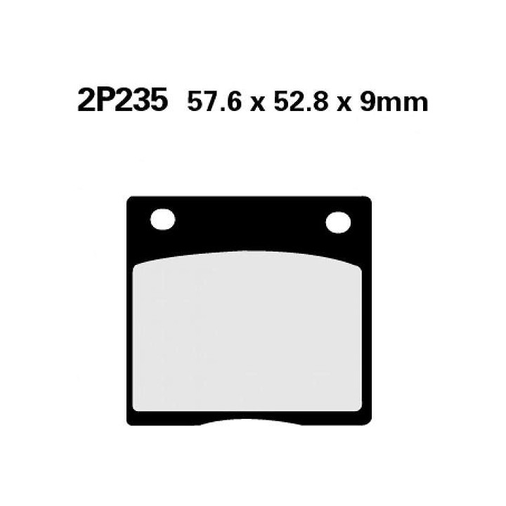 Semi-metal brake pads Nissin 2P235 NS