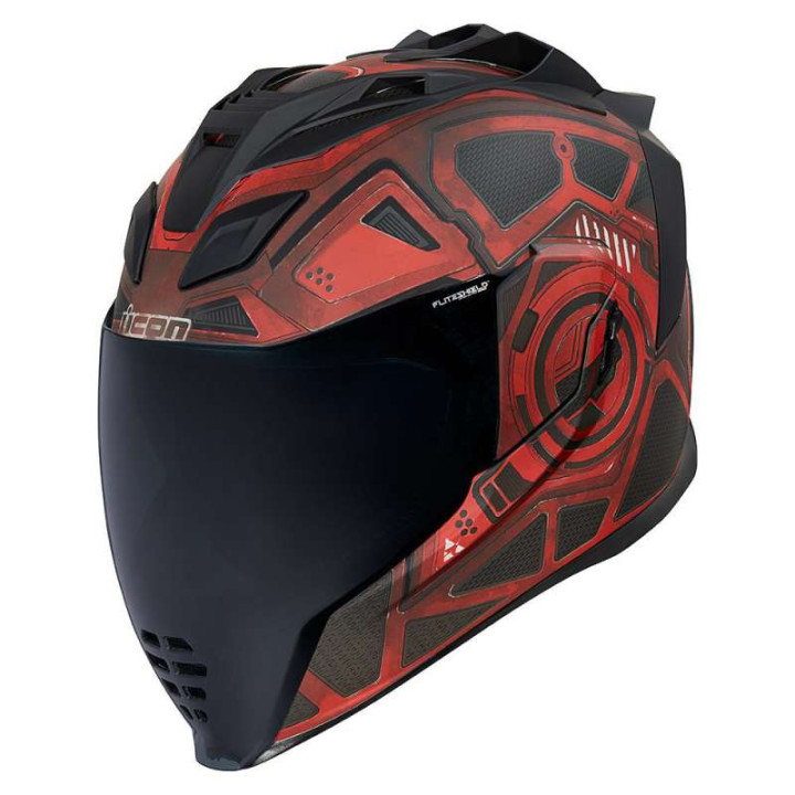 Casque moto Icon AIRFLITE BLOCKCHAIN RED