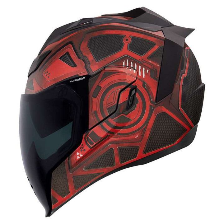 Casque moto Icon AIRFLITE BLOCKCHAIN RED