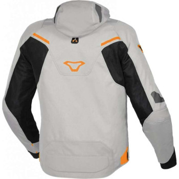 Blouson moto Macna BEACON Gris/Orange