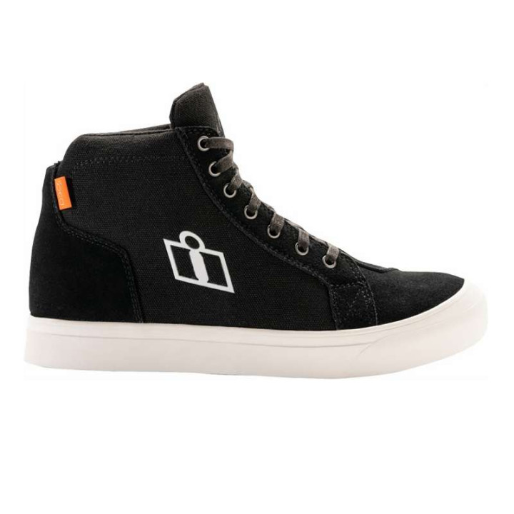 Chaussures moto Icon CARGA Noir/Blanc