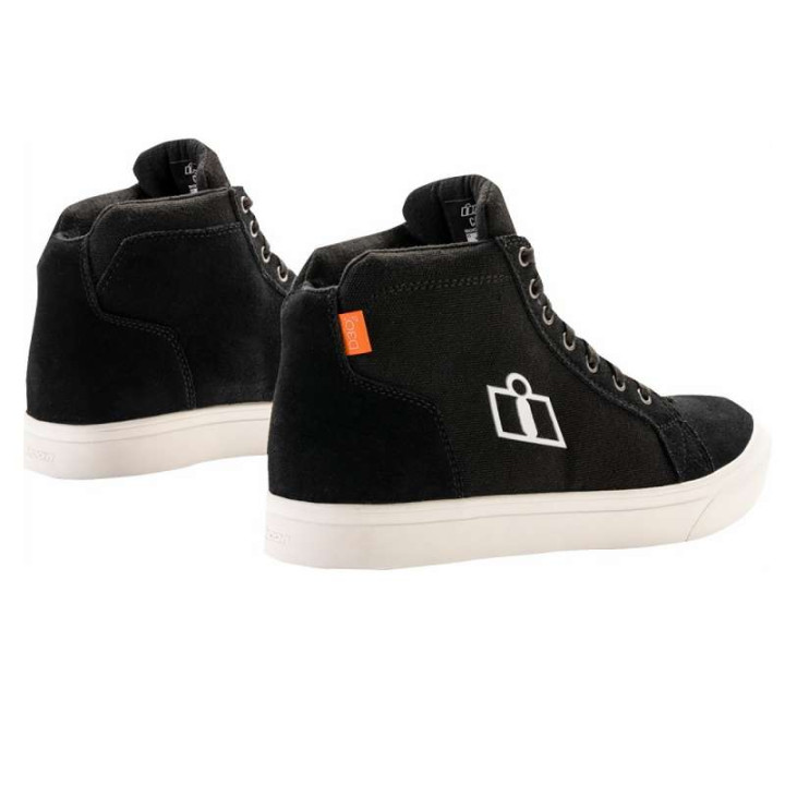 Chaussures moto Icon CARGA Noir/Blanc