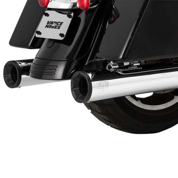 Silencer Vance &amp- Hines ELIMINATOR 400 CHROME / BLACK (16708) Harley TOURING 17-