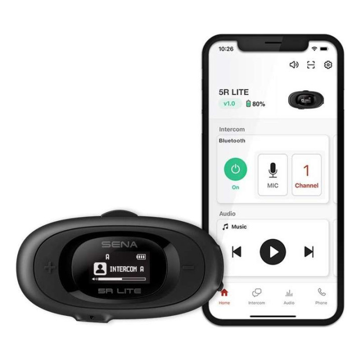 Intercom Sena 5R LITE universel (kit pour 1 casque)