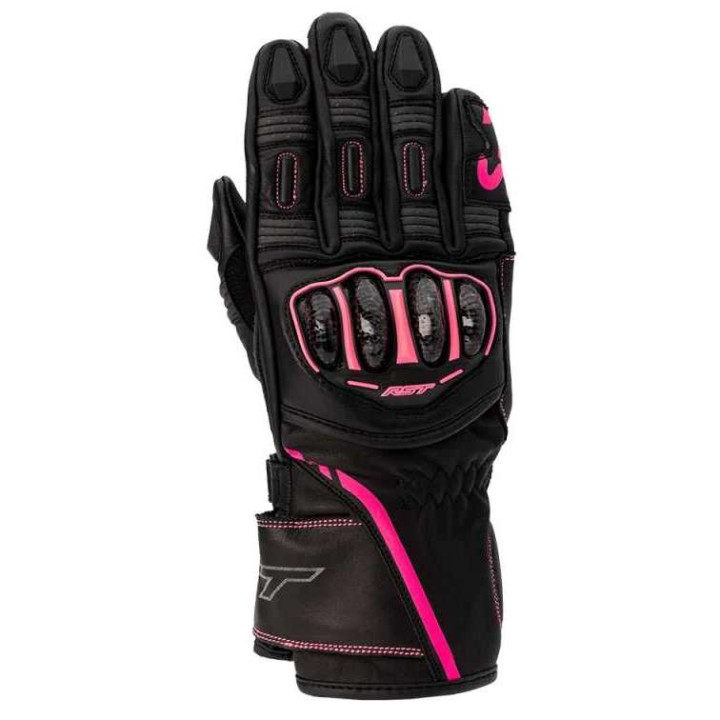 Women's RST S-1 BLACK/ROSE motorcycle gloves