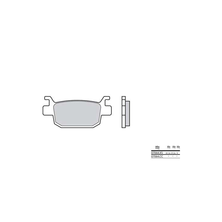 BREMBO carbon ceramic brake pads 07064CC