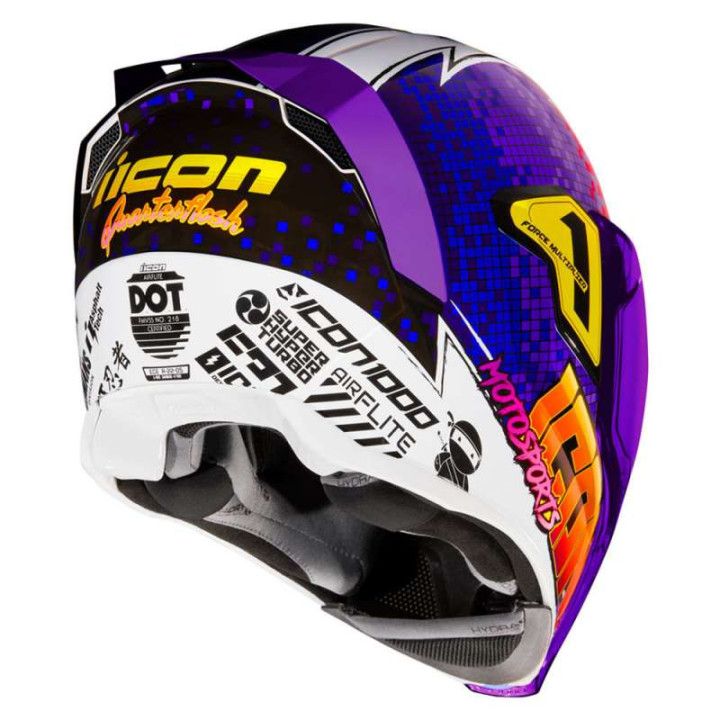 Casque moto Icon AIRFLITE QUARTERFLASH PURPLE