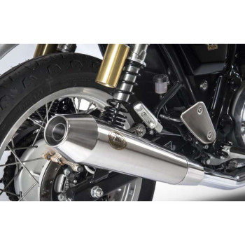 Silencieux homologués (x2) Zard INOX Royal Enfield CONTINENTAL GT/INTERCEPTOR
