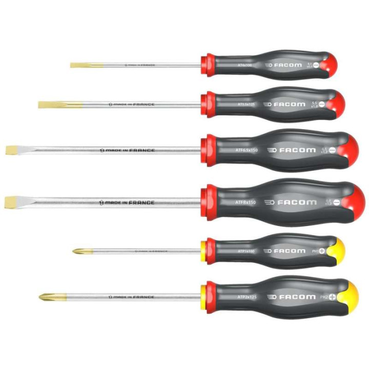 Set of 6 Facom Protwist screwdrivers Set of 6 Facom Protwist screwdrivers