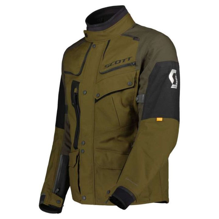 Scott VOYAGER DRYO Motorcycle Jacket Brown/Olive