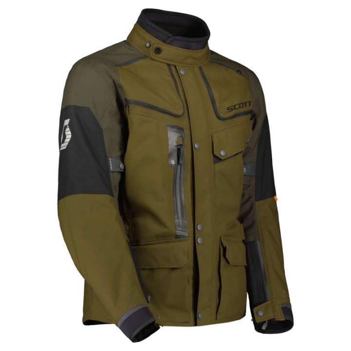 Scott VOYAGER DRYO Motorcycle Jacket Brown/Olive