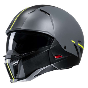 Casque moto HJC I20 BATOL GRIS/JAUNE Casque moto HJC I20 BATOL GRIS/JAUNE