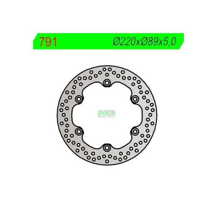 Rear brake disc NG 791 Suzuki GSX-R, SV650/SV1000, TL1000S