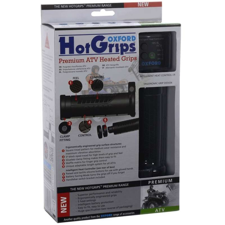 Heated handles quad Oxford HOT GRIPS PREMIUM ATV Heated handles quad Oxford HOT GRIPS PREMIUM ATV
