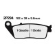 Semi-metal brake pads Nissin 2P281NS