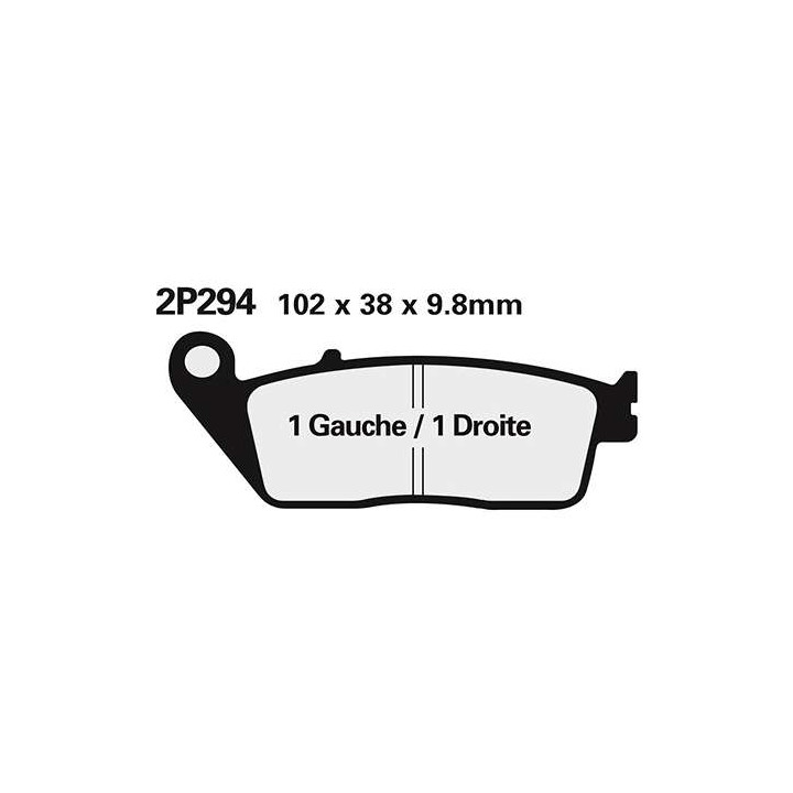 Semi-metal brake pads Nissin 2P281NS