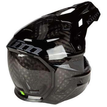 Casque moto cross Klim F3 PRO CARBON STRIKER Gloss Black