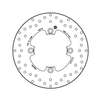 Disque de frein arrière Brembo Série Oro 68B40797 Honda SW-T 400 09-, SW-T600 11-