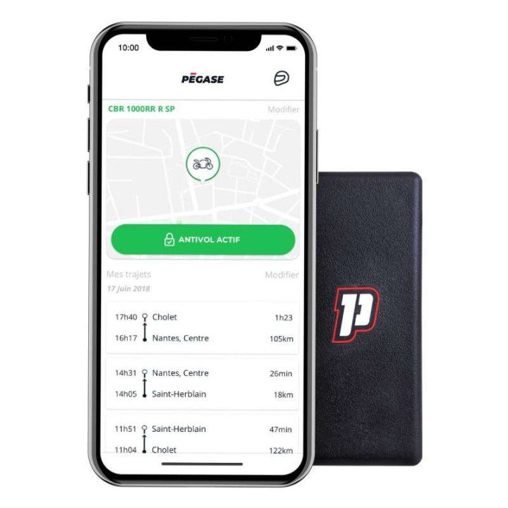 Tracker GPS moto PÉGASE (sans abonnement)