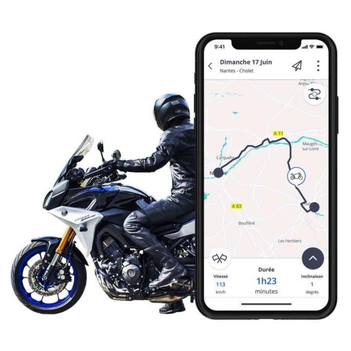 Tracker GPS moto PÉGASE (sans abonnement)