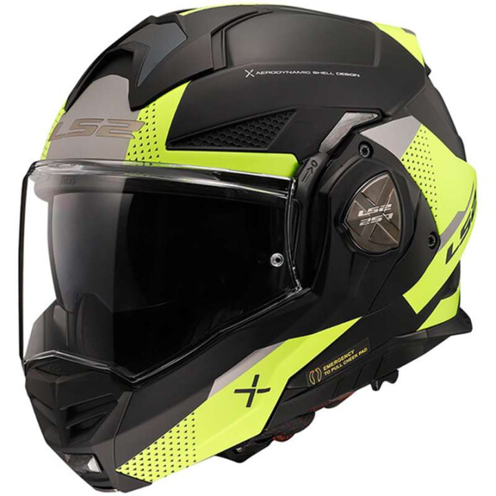 Casque moto LS2 FF901 ADVANT X OBLIVION Noir mat/Jaune 22.06