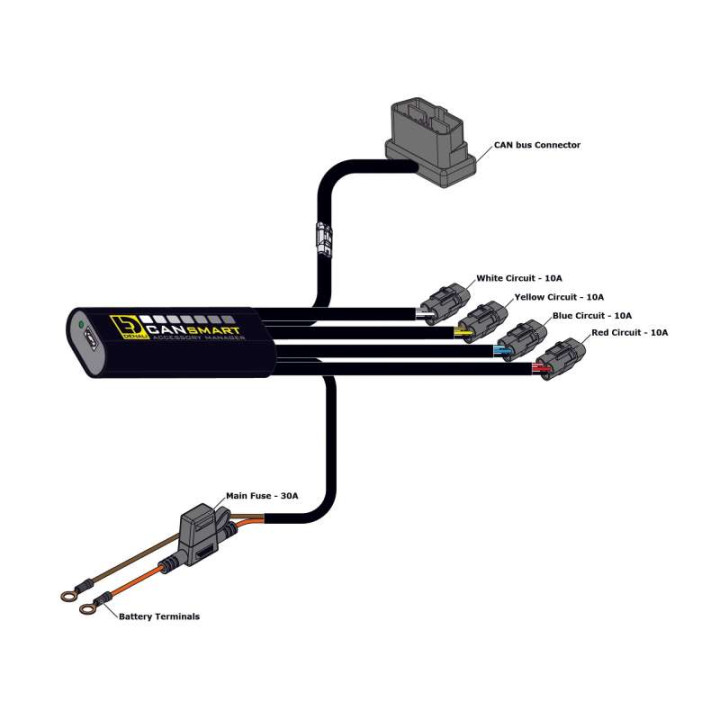 DENALI CANsmart Triumph Tiger 1200 harness (DNL.WHS.24600)