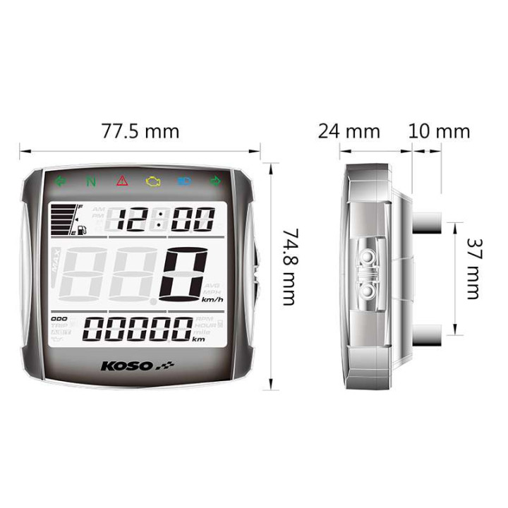 Compteur de vitesse KOSO XR-S 01 (BB026001)