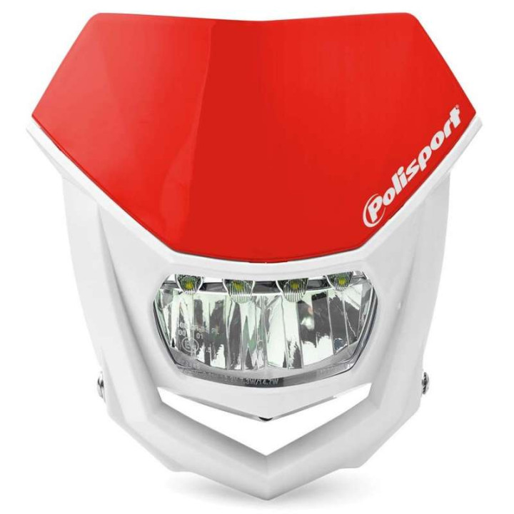 Headlight plate with Polisport HALO LED light